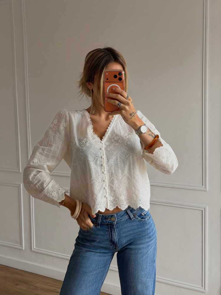 Blouse bohème blanche - French retailers - Nimes et Avignon