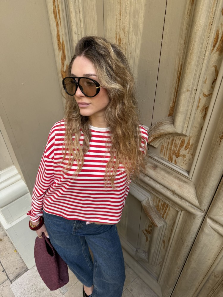 Top manches longues à rayures - French retailers