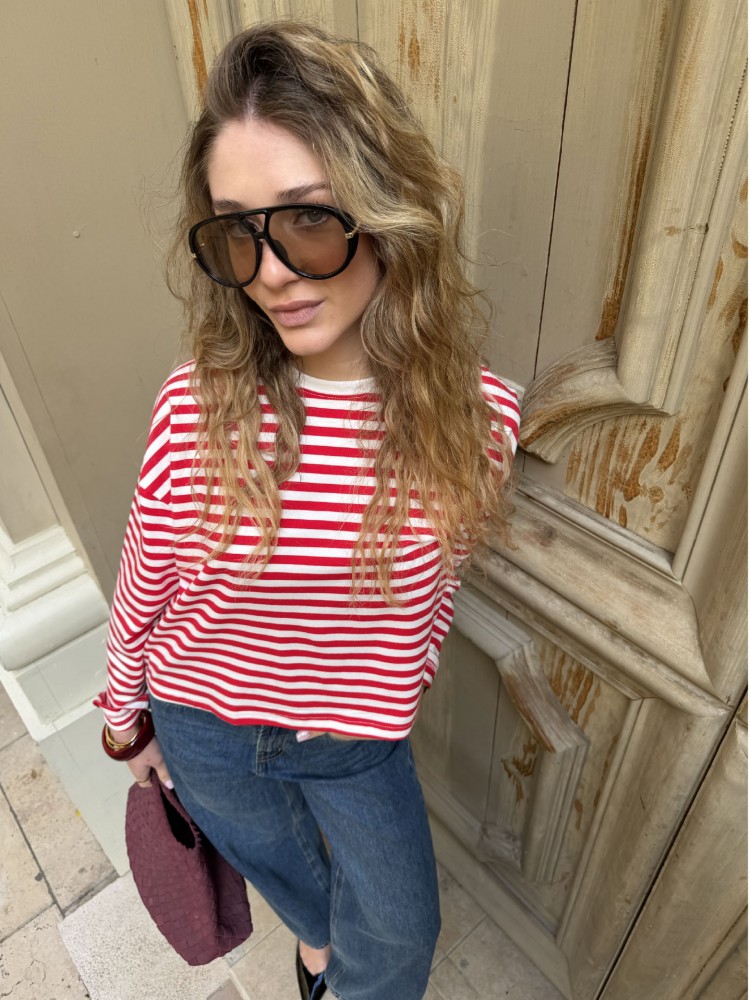 Top manches longues à rayures - French retailers