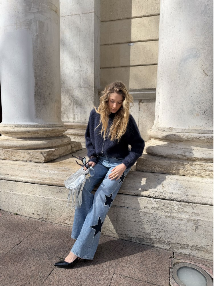 Jean avec étoiles sur le coté - French Retailers