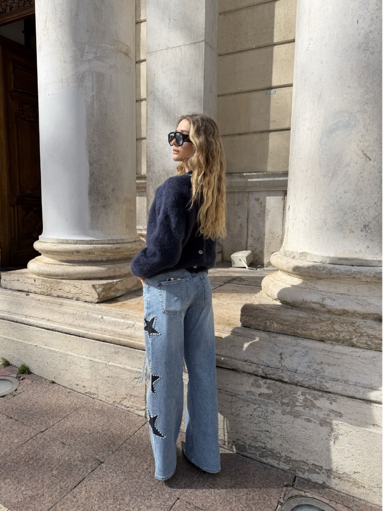 Jean avec étoiles sur le coté - French Retailers