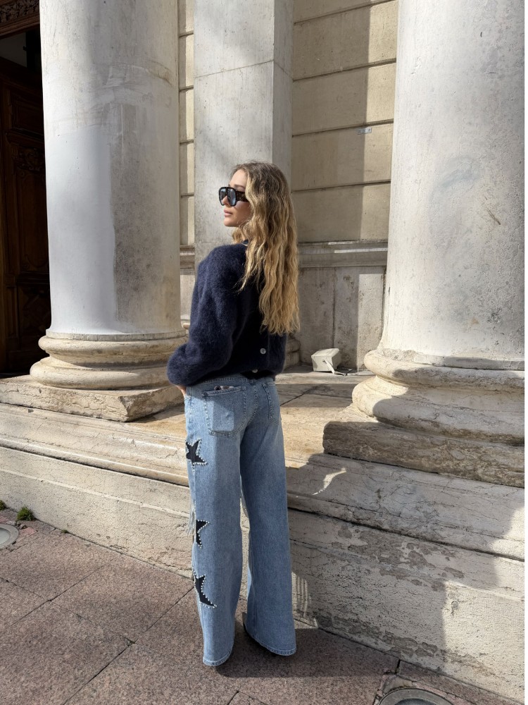 Jean avec étoiles sur le coté - French Retailers