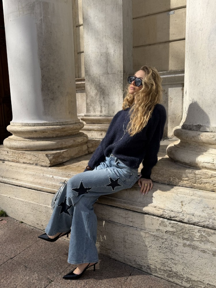 Jean avec étoiles sur le coté - French Retailers