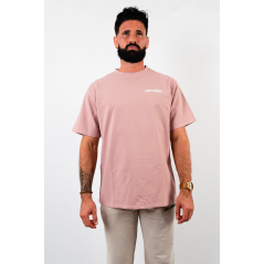 Tee shirt oversize men frenchretailers rose pink old