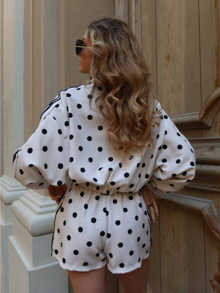 Ensemble Gilet et Short à pois - French retailers