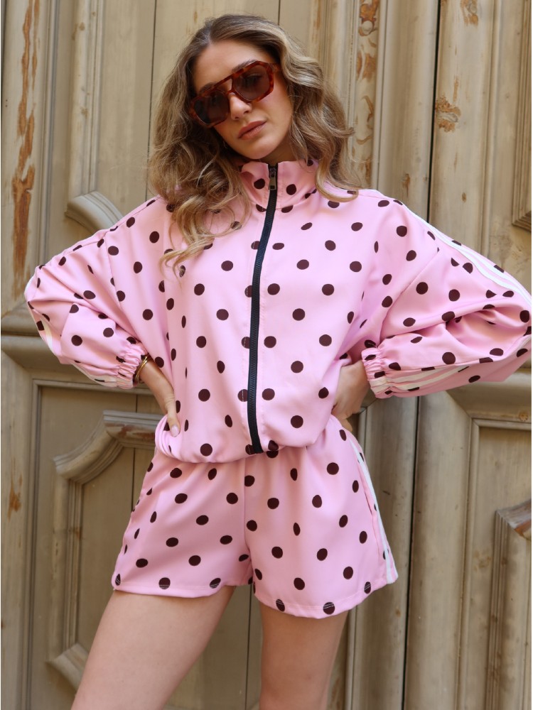 Ensemble Gilet et Short à pois - French retailers