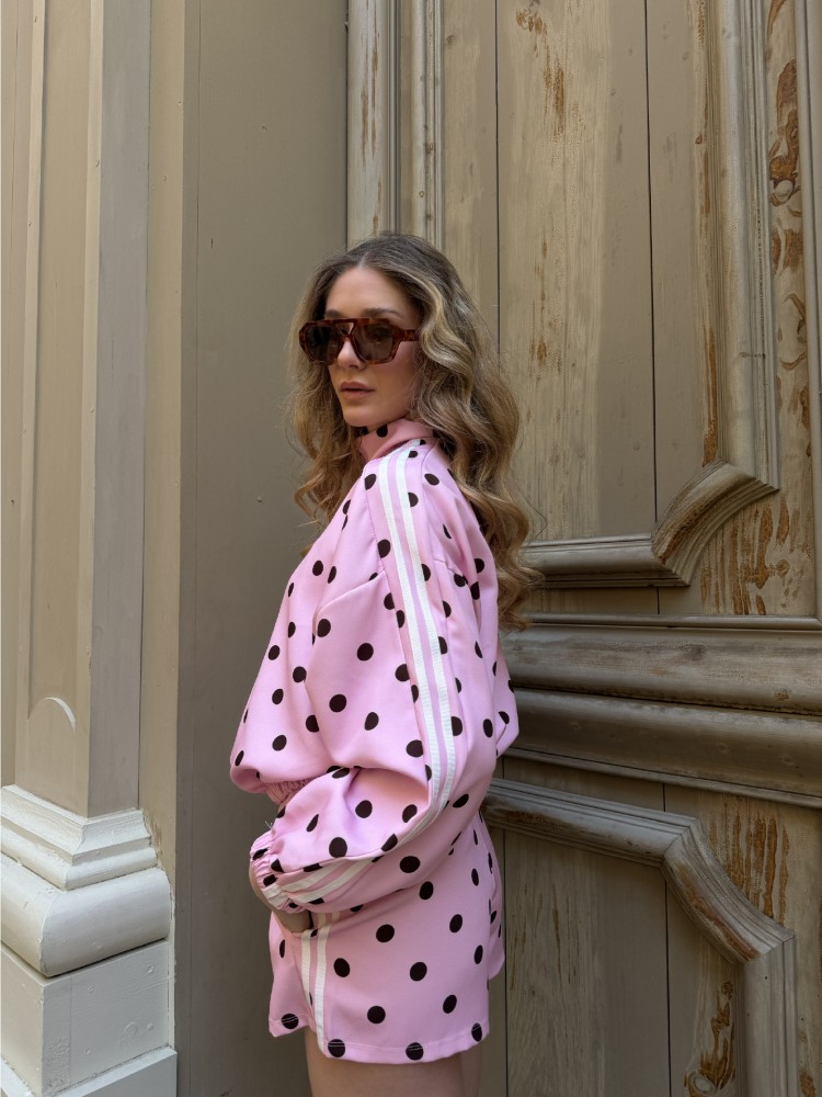 Ensemble Gilet et Short à pois - French retailers