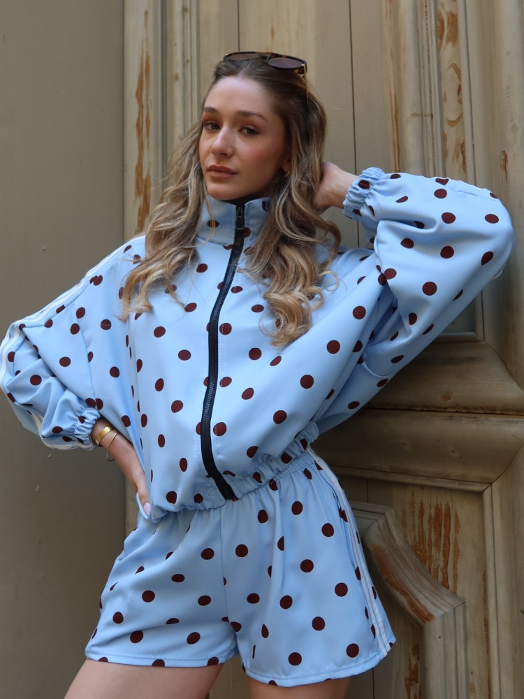 Ensemble Gilet et Short à pois - French retailers