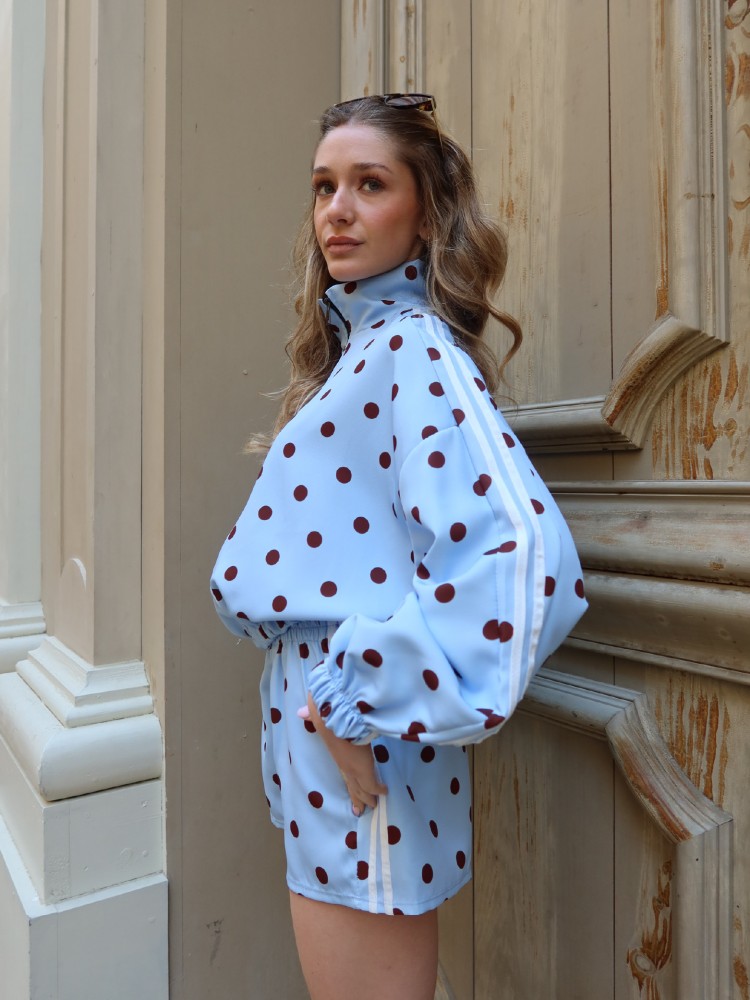 Ensemble Gilet et Short à pois - French retailers