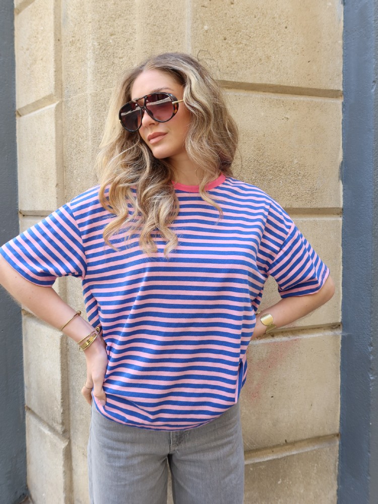 T-shirt à rayures pour femmes - French Retailers