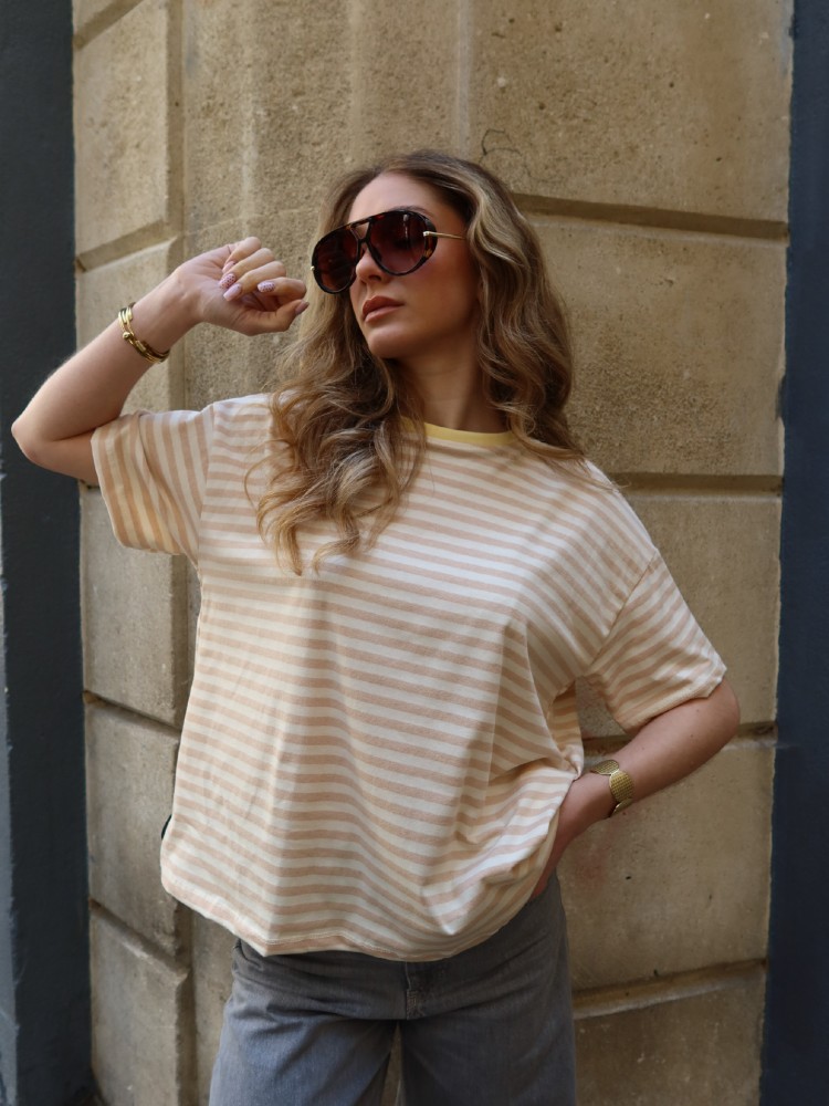 T-shirt à rayures pour femmes - French Retailers