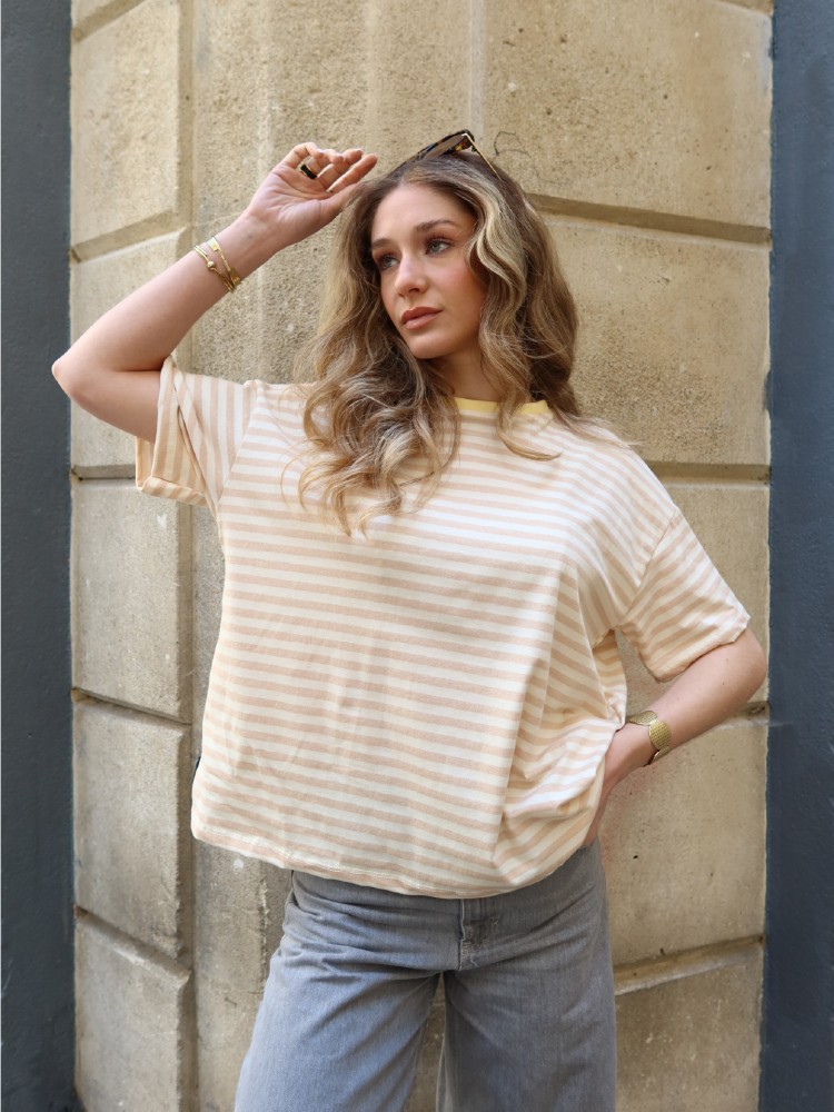 T-shirt à rayures pour femmes - French Retailers