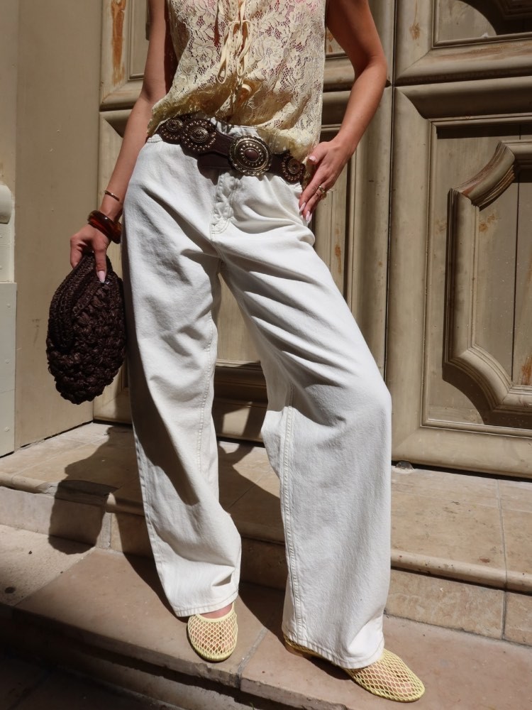 Pantalon baggy blanc pour femme - French retailers