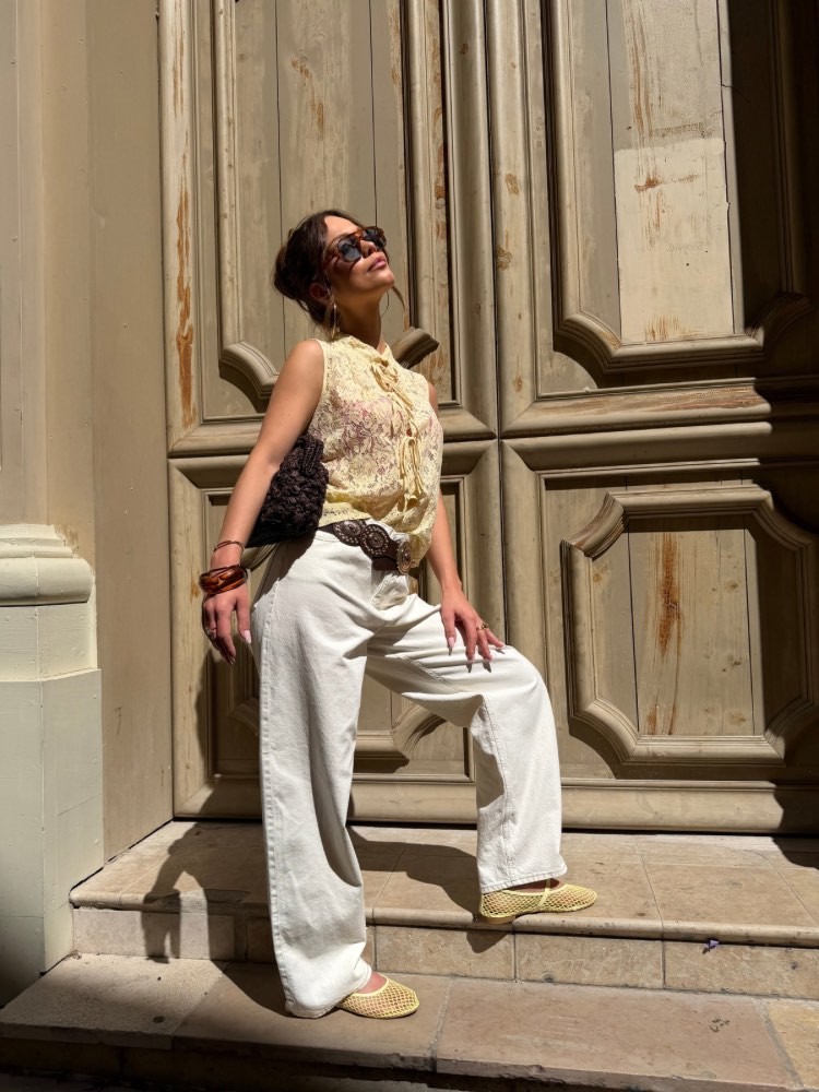 Pantalon baggy blanc pour femme - French retailers