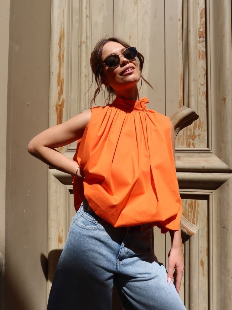 Blouse dos nu sans manches - French retailers