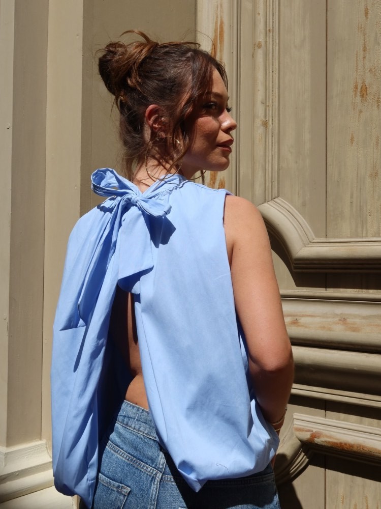 Blouse dos nu sans manches - French retailers