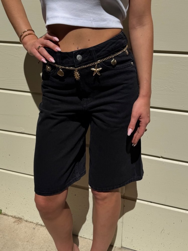 Bermuda en jean noir - French retailers