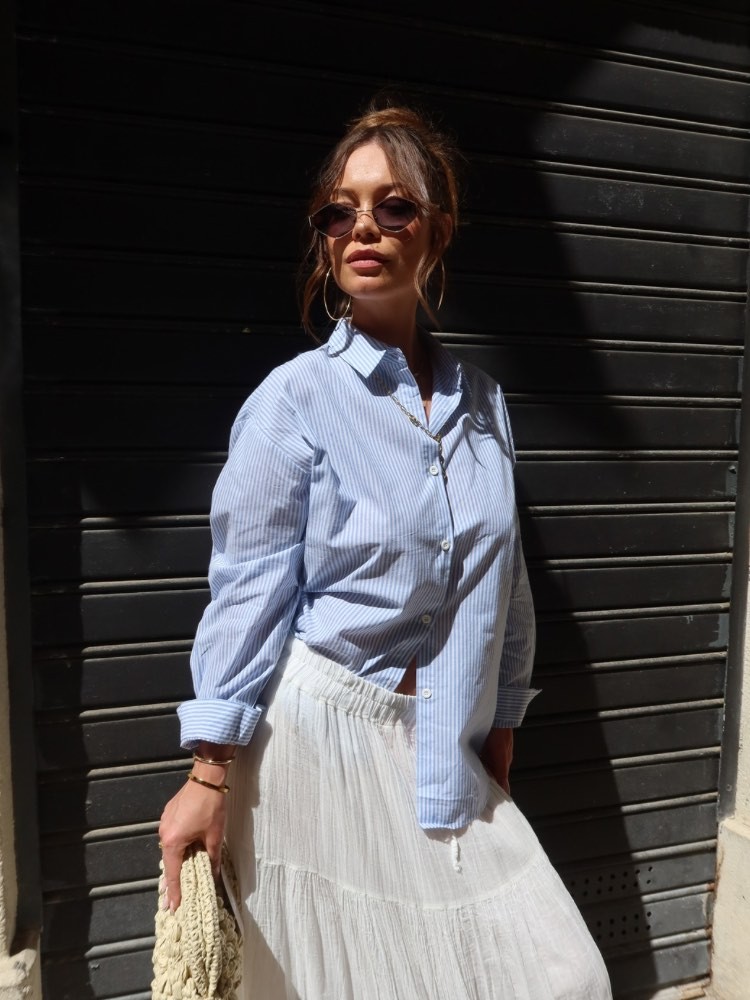 Chemise à rayures cœur dos nu - French retailers