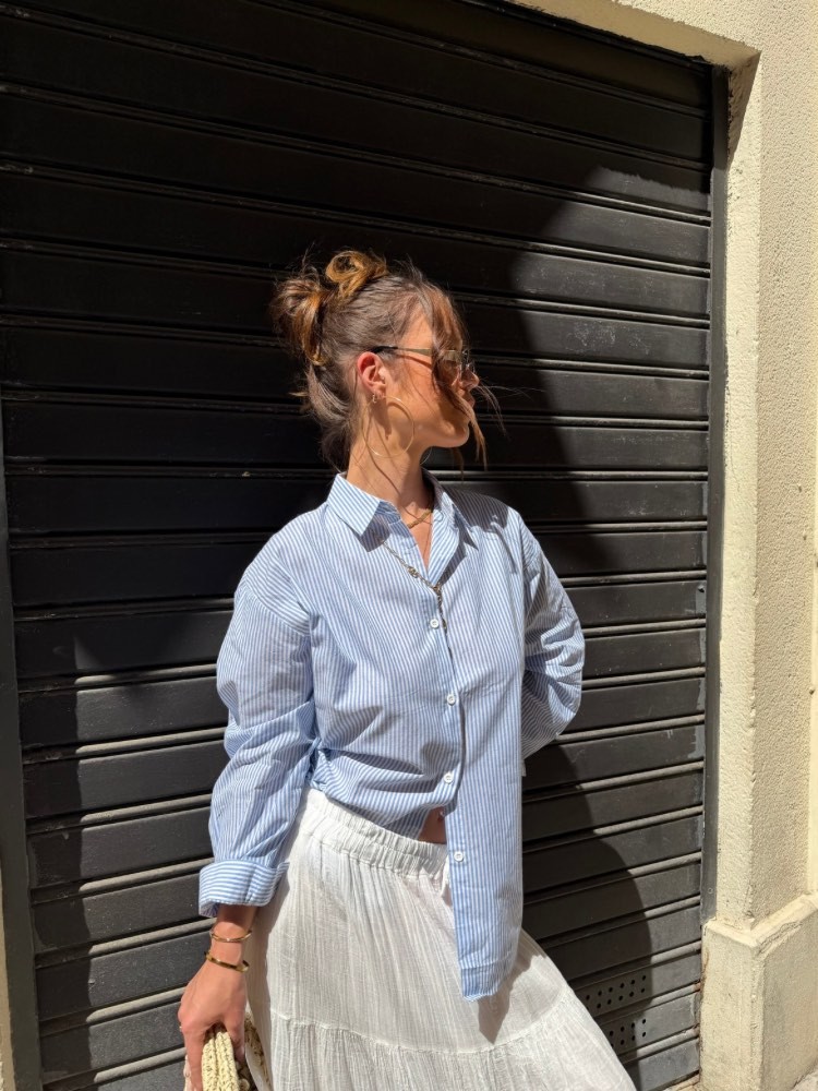 Chemise à rayures cœur dos nu - French retailers