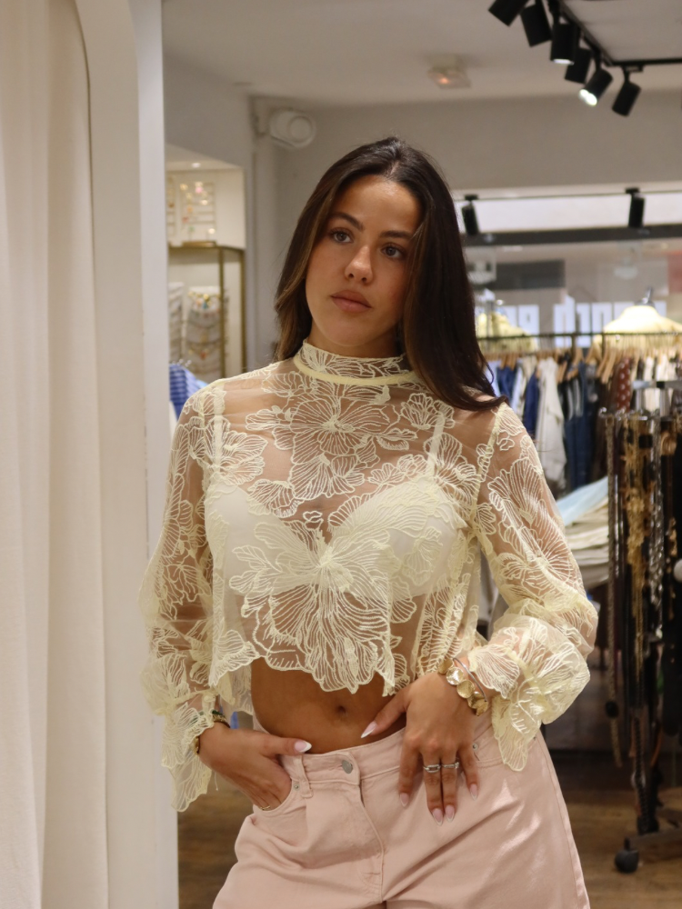 Top dentelle manches longues - French retailers | Nîmes & Avignon