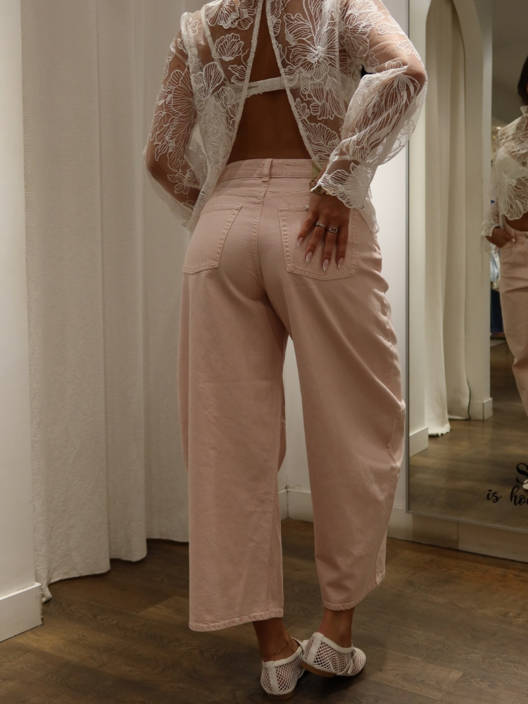 Pantalon barrel rose - French retailers | Nimes & Avignon