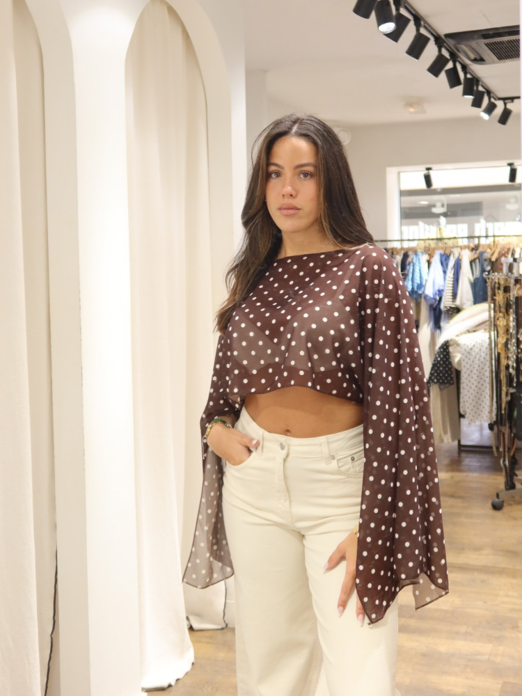 Cape en mesh à pois - French retailers | Nîmes et Avignon