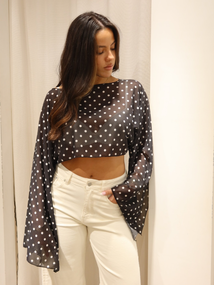 Cape en mesh à pois - French retailers | Nîmes et Avignon