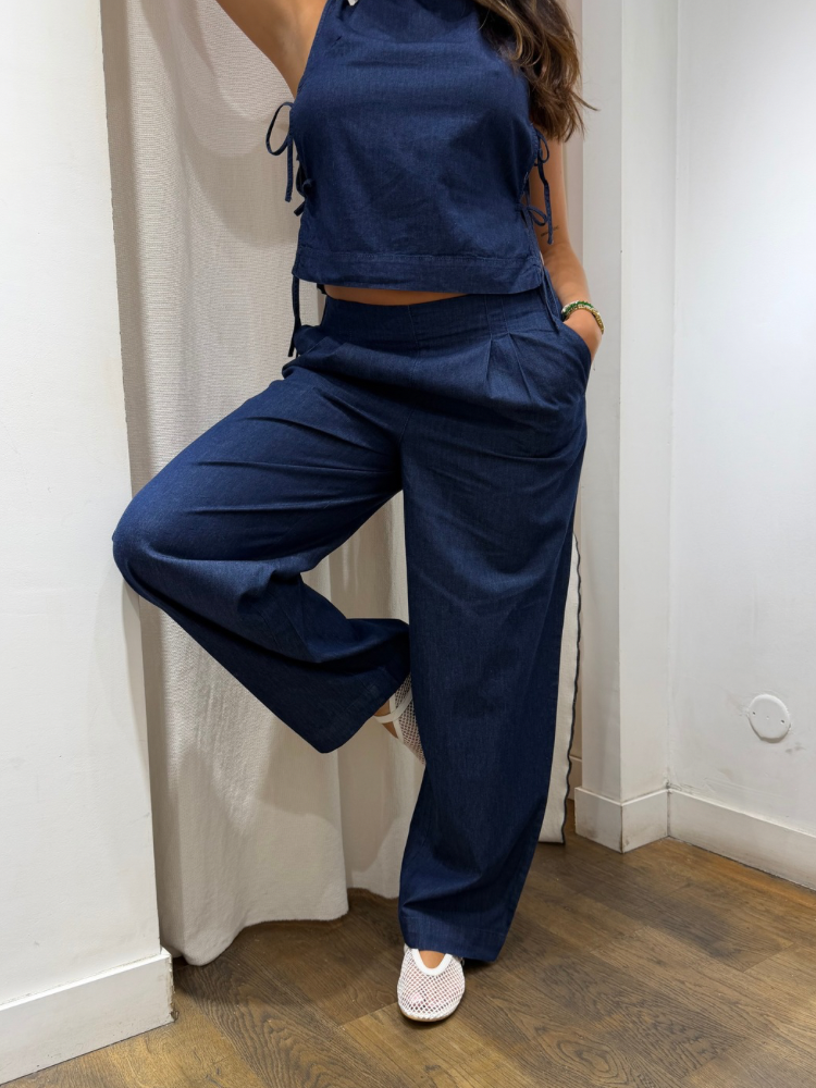 Pantalon fluide effet jean - French retailers | Nîmes & Avignon