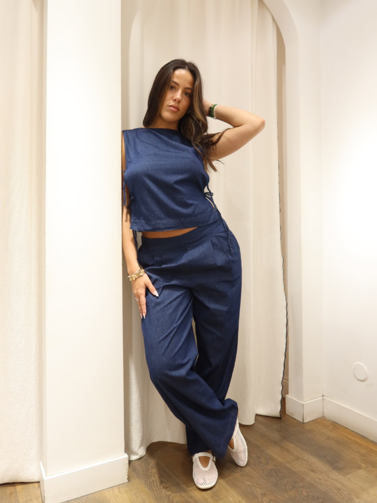 Pantalon fluide effet jean - French retailers | Nîmes & Avignon