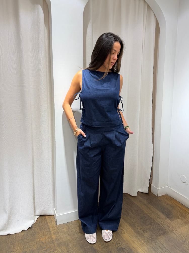 Pantalon fluide effet jean - French retailers | Nîmes & Avignon