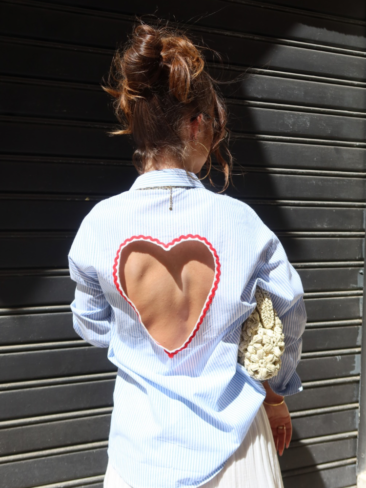 Chemise cœur dos nu - Sun vibes