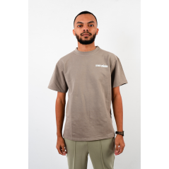 tee shirt oversize homme beige foncé