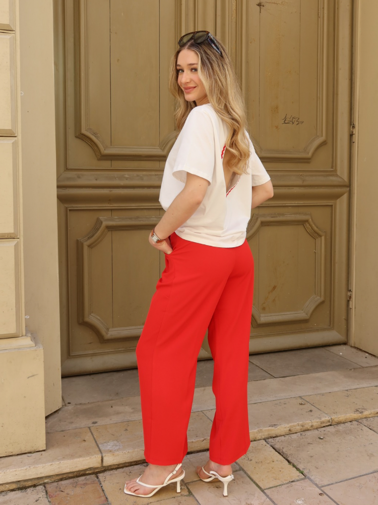 Pantalon à pinces ceinturé - French Retailers