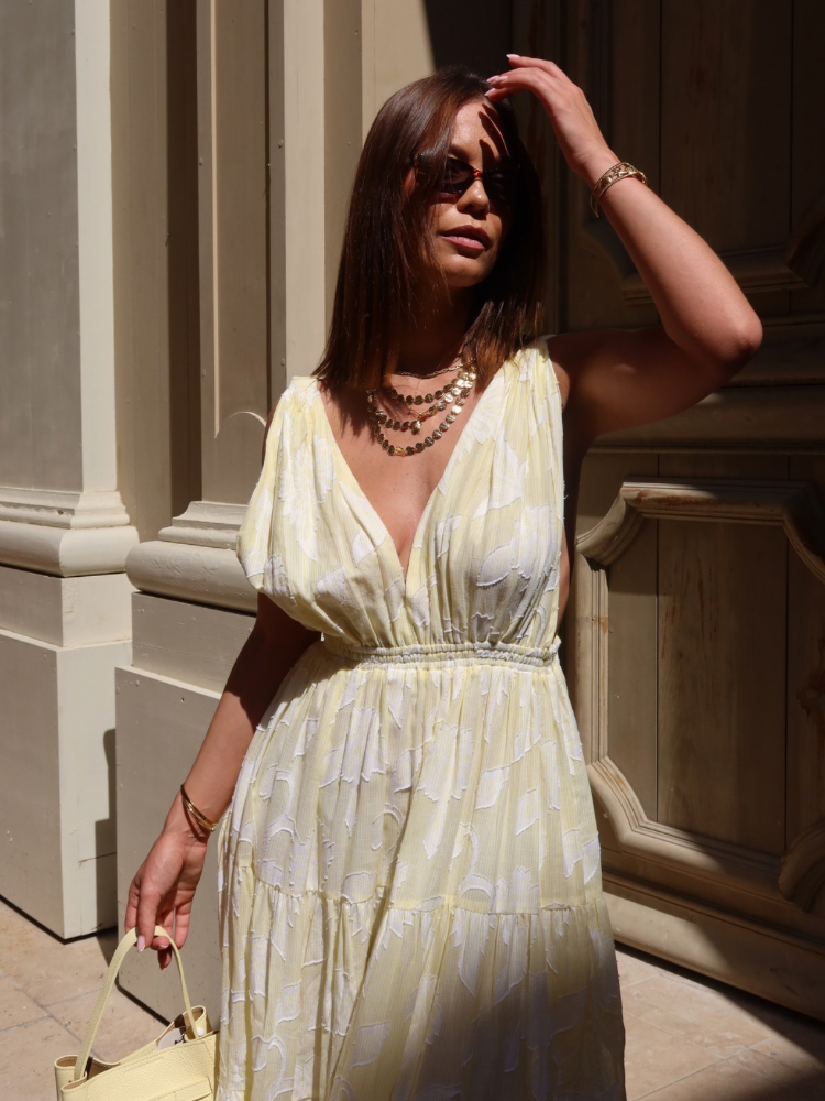 Robe longue Plume - Sunny