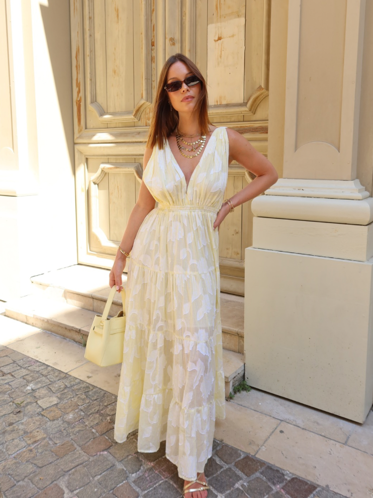 Robe longue Plume - Sunny